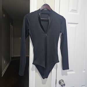 Black Long Sleeve Bodysuit